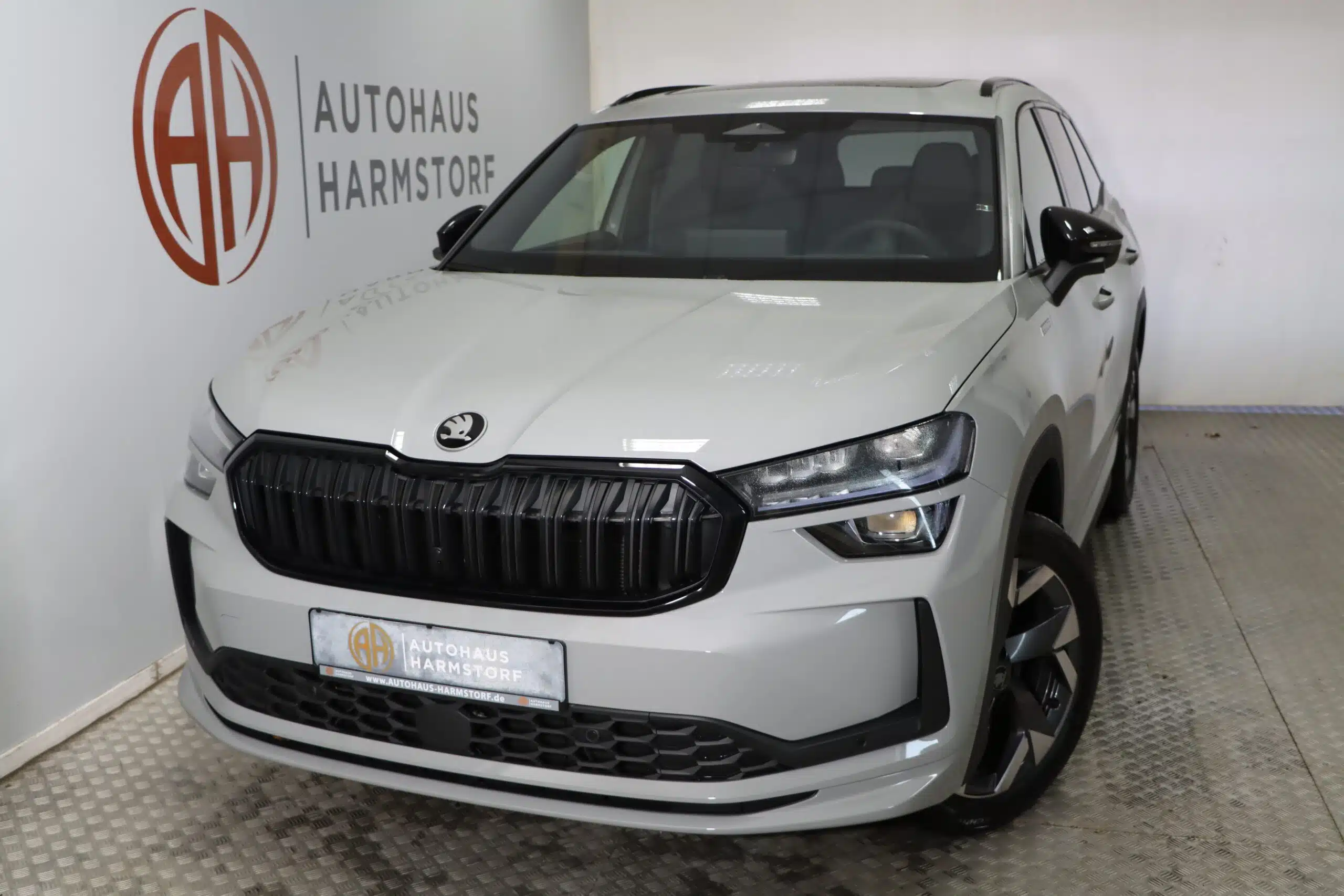 57 Skoda Kodiaq 1.5 TSI Sportline Anhängerkupplung Matrix Panoramadach - Steelgrau