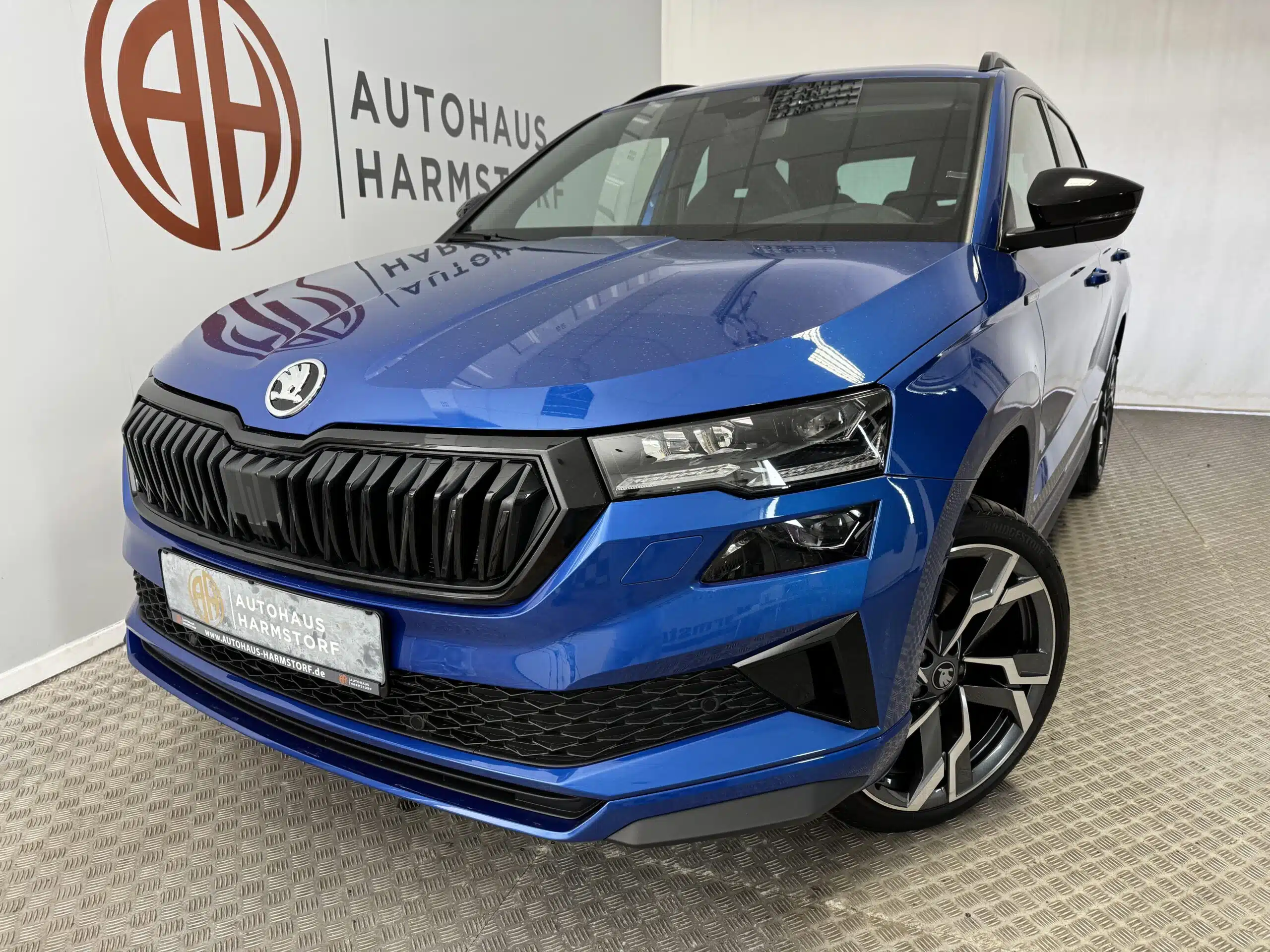 Nr. 129 Skoda Karoq Sportline 1.5 12 Nr. 129 Skoda Karoq Sportline 1.5 AHK Pano 19 Zoll Matrix - Race Blue Metallic