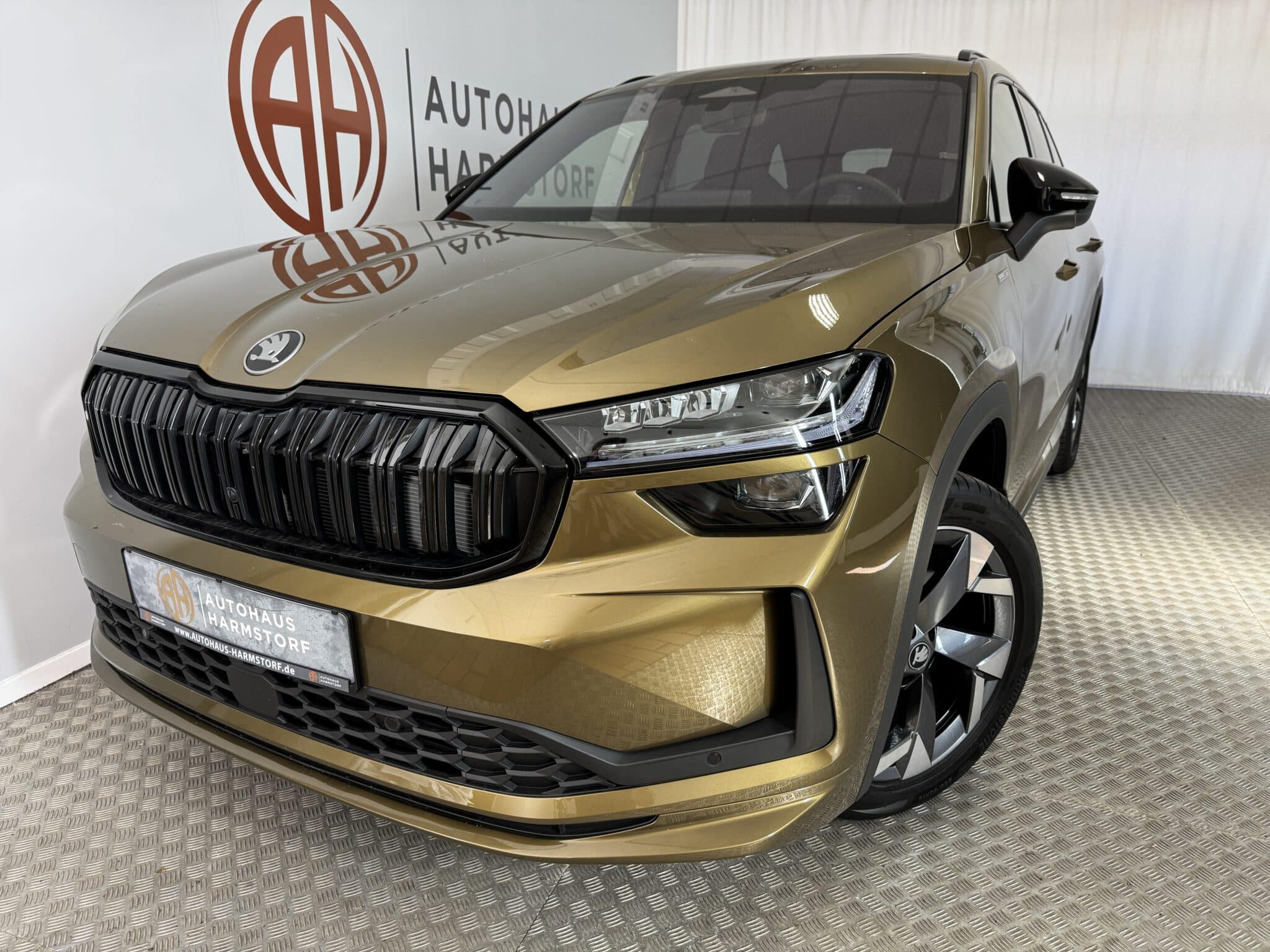 Nr. 25 Skoda Kodiaq 1.5 TSI Sportline AHK Panodach Matrix - Bronx Gold Metallic